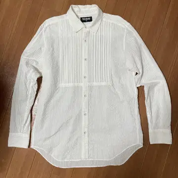 루드 갤러리 핀턱 셔츠 드레스 셔츠 시어서커