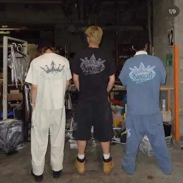 택 포함 새상품 9090 Motion King Logo Tee 반팔 XL