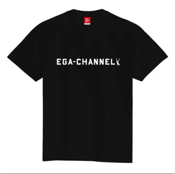 EGA-CHANNEL 블랙 T셔츠