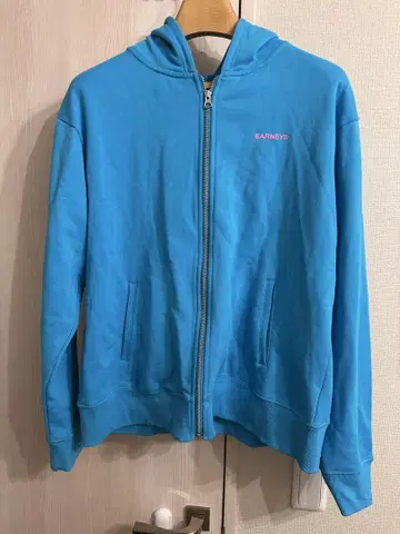 BARNEYS 풀 집업 후드티 파랑