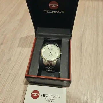 새상품급 TECHNOS 테크노스 손목시계 T9454 실버