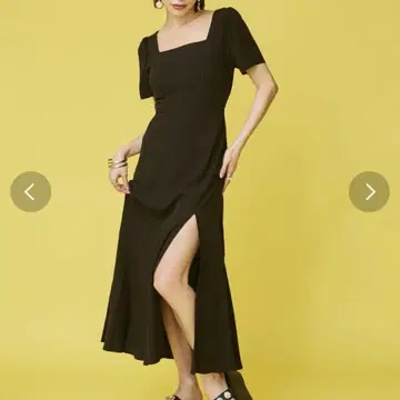 EVRIS 백 오픈 롱 원피스