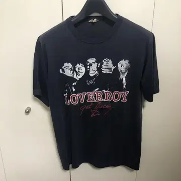 초레어 80's LOVERBOY 라버보이 빈티지 밴드T