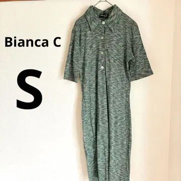 이탈리아제 Bianca C 반팔 셔츠 원피스 [ S ]