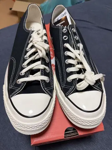[ 미사용 ] [ 박스 있음 ] CONVERSE CT70 블랙 10