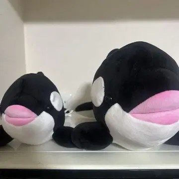 범고래 봉제 인형 세트 (대, 소)