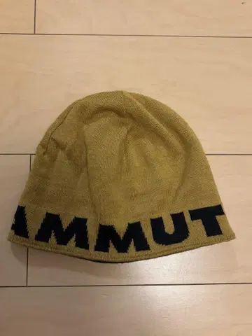 mammut 니트 모자 머스타드색 리버서블