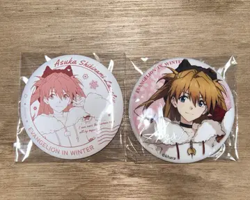 에반게리온 중국 한정 겨울 의류 캔뱃지 아스카