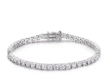 silver925 테니스 체인 팔찌 금속 알레르기 방지 16cm