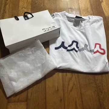 무타 마린 화이트 T셔츠 L 사이즈