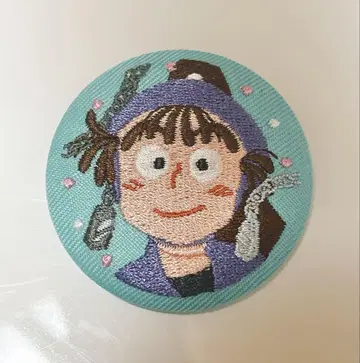 [ 자수 캔뱃지 오하마 칸에몬 ]