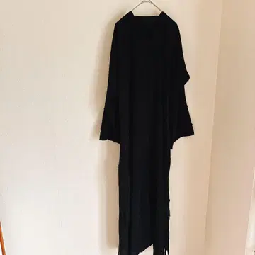 핸드메이드 스타일리시한 블랙 셔츠 원피스