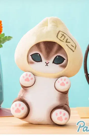 카레빵 냥코 고기만두 BIG 봉제 인형 [ mofusand ] 모프 샌드