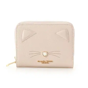 사만사 타바사 고양이 모티브 접이식 지갑 [ 새상품 미사용 ]