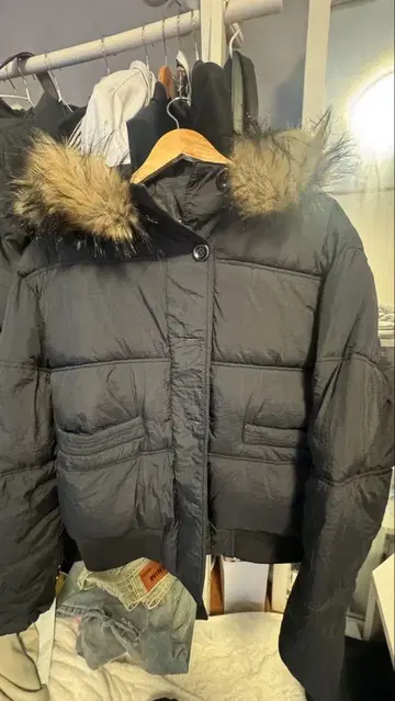 XTJ 블랙 다운 자켓 XL