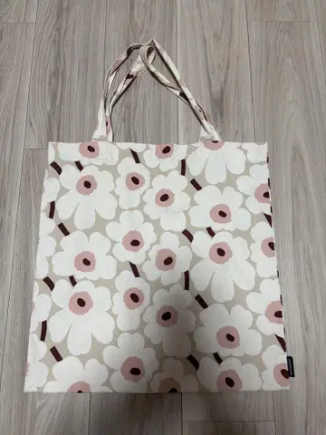 마리메꼬 코튼 우니코 패턴 토트백
