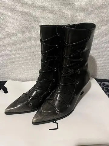 LAGUA GEM 레이스업 빈티지 부츠 M