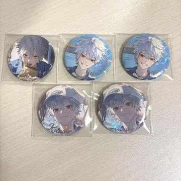 니지산지 ChroNoiR Blue Memories 캔 배지 쿠츠하