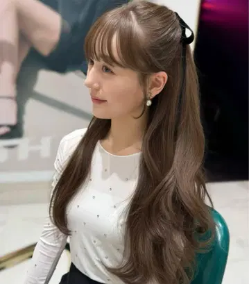 에디트폴르 비쥬 장식 시스루 상의