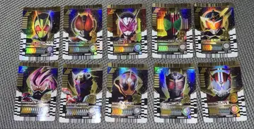 가면라이더 갓챠드 라이드 케미 트레이딩 카드 카드 MR 10장 세트