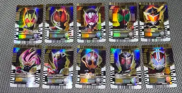 가면라이더 갓챠드 라이드 케미 트레이딩 카드 카드 MR 10장 세트