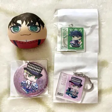 죠죠 마루 봉제 인형 아크링 키링 캔뱃지 죠셉 시저