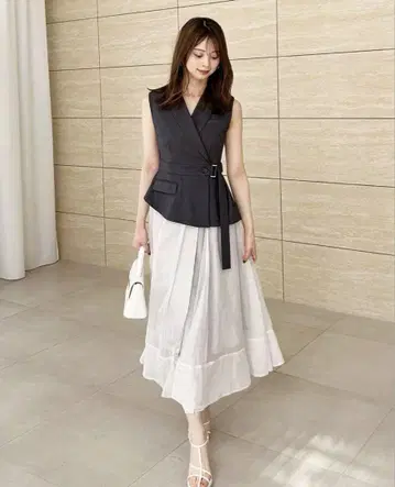 snidel 스위칭 원피스 그레이