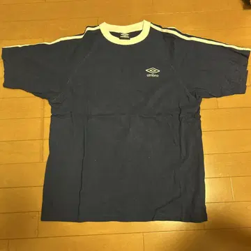 [새상품급] UMBRO PUBLUX T셔츠 반팔 네이비 L 라인