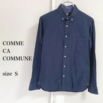 COMME CA COMMUNE 네이비 셔츠 S 사이즈