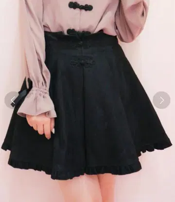 ROJITA 레이스 본딩 차이나 버튼 스커트