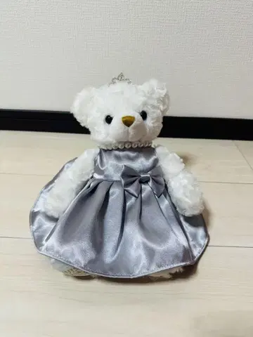 HUIS TEN BOSCH 실버 드레스 곰 봉제 인형
