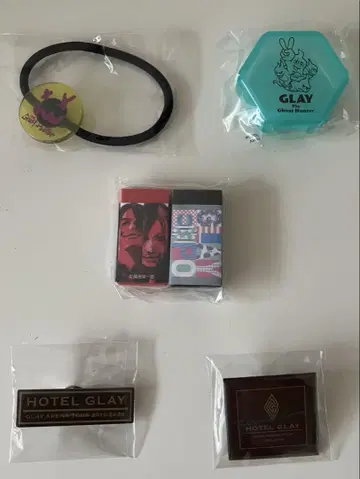 미개봉 새상품! GLAY 랜덤 버라이어티 굿즈 5개 세트