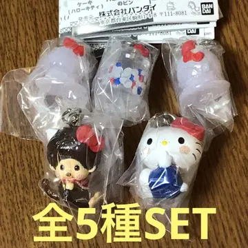 몽치치 x 헬로키티 메지루시 액세서리 전 5종 SET