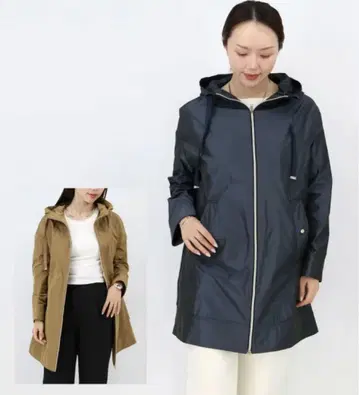 [ 미사용 새상품 ] HERNO 나일론 코트 네이비