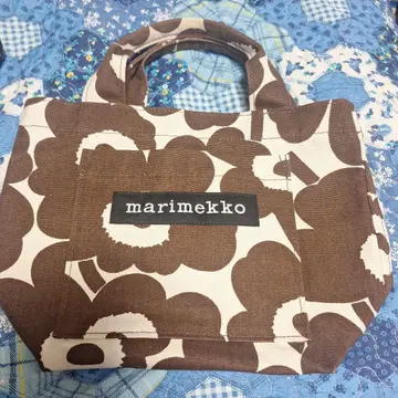 marimekko 토트백 브라운/아이보리