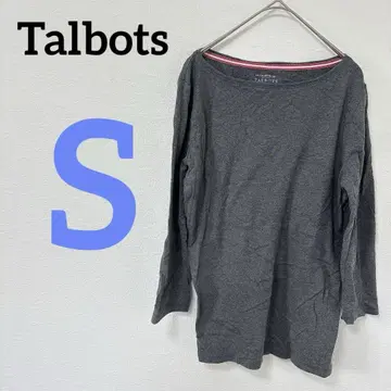 Talbots [ S ] 5부 소매 티셔츠 100% 코튼 그레이