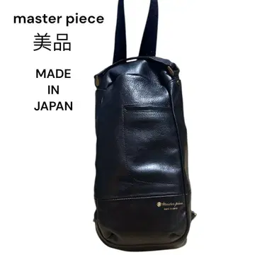새상품급 마스터피스 master-piece 바디백 블랙 일본제