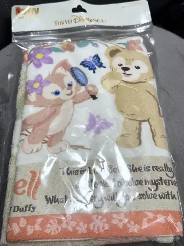 새상품 도쿄 디즈니랜드 리나벨 더피 페이스 타월