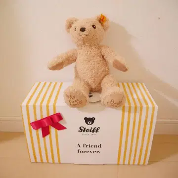 새상품 선물용 Steiff 슈타이프 봉제 인형 테디베어 출산 축하