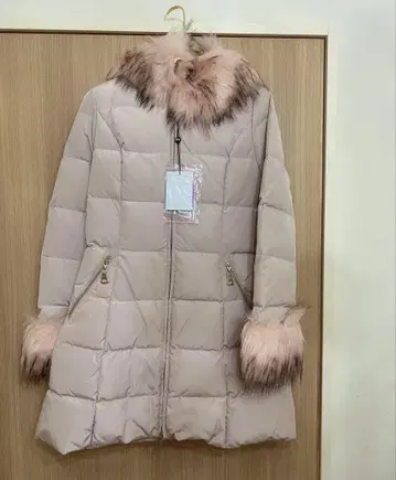 롱 다운 퍼 후드 코트