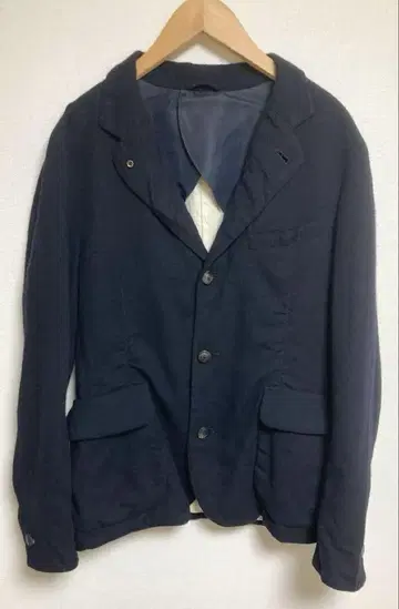 Kemit 캐시미어 혼방 테일러드 자켓 48 네이비 YK0492