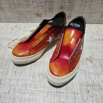 [ 컨디션 최상 ] CONVERSE 와스타 J 가죽 오렌지 레드