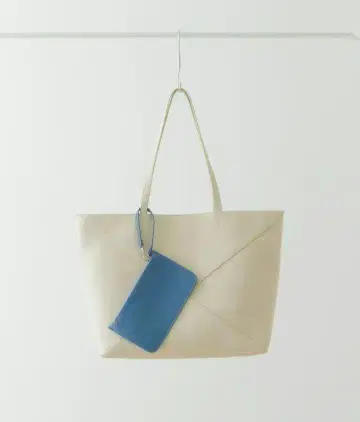 파우치 포함 절개 가로형 빅 토트 RODE SKO 로데스코 새상품 그레이