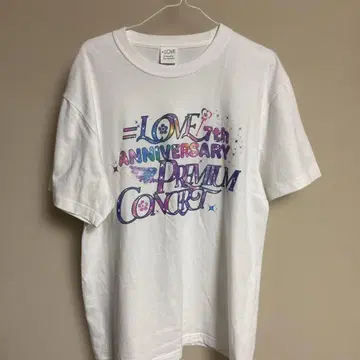 =LOVE 7주년 콘서트 화이트 컬러 L 사이즈 T셔츠 1개