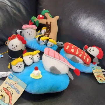 택 포함 헤이세이 레트로 스시물개 봉제 인형 2001년 4종 세트