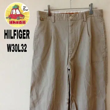 USA 구제 의류 HILFIGER 치노 팬츠 W30 L32 베이지 원턱