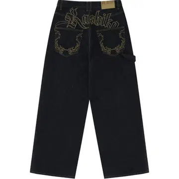 Kashiko Embroied Nonfade Denim Pants