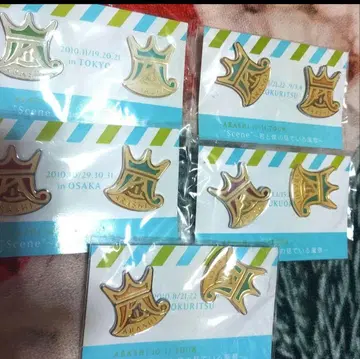 미개봉 새상품 아라시 회장 한정 핀 배지 세트 5개 세트