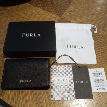 FURLA 명함지갑 블랙 미사용에 가까움