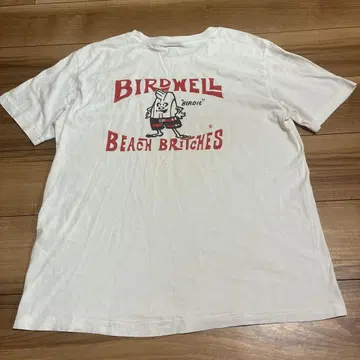 BIRDWELL 버드웰 서핑 화이트 t셔츠 M 사이즈